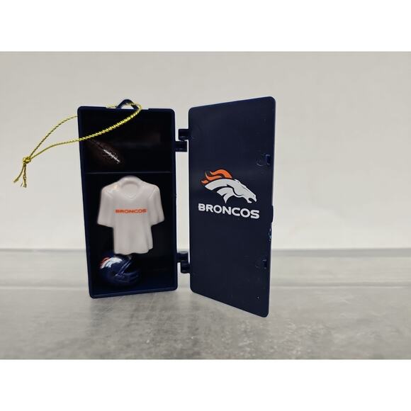 Denver Broncos Football Team Locker Christmas Ornament • Door Opens [113] - Picture 3 of 10